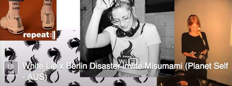 White Lie x Berlin Disaster Invite Misumami - フライヤー表