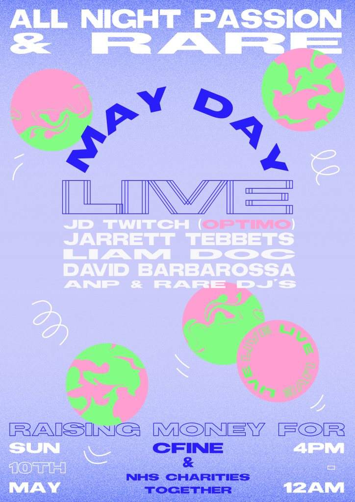 All Night Passion & Rare: May Day Live - Página frontal