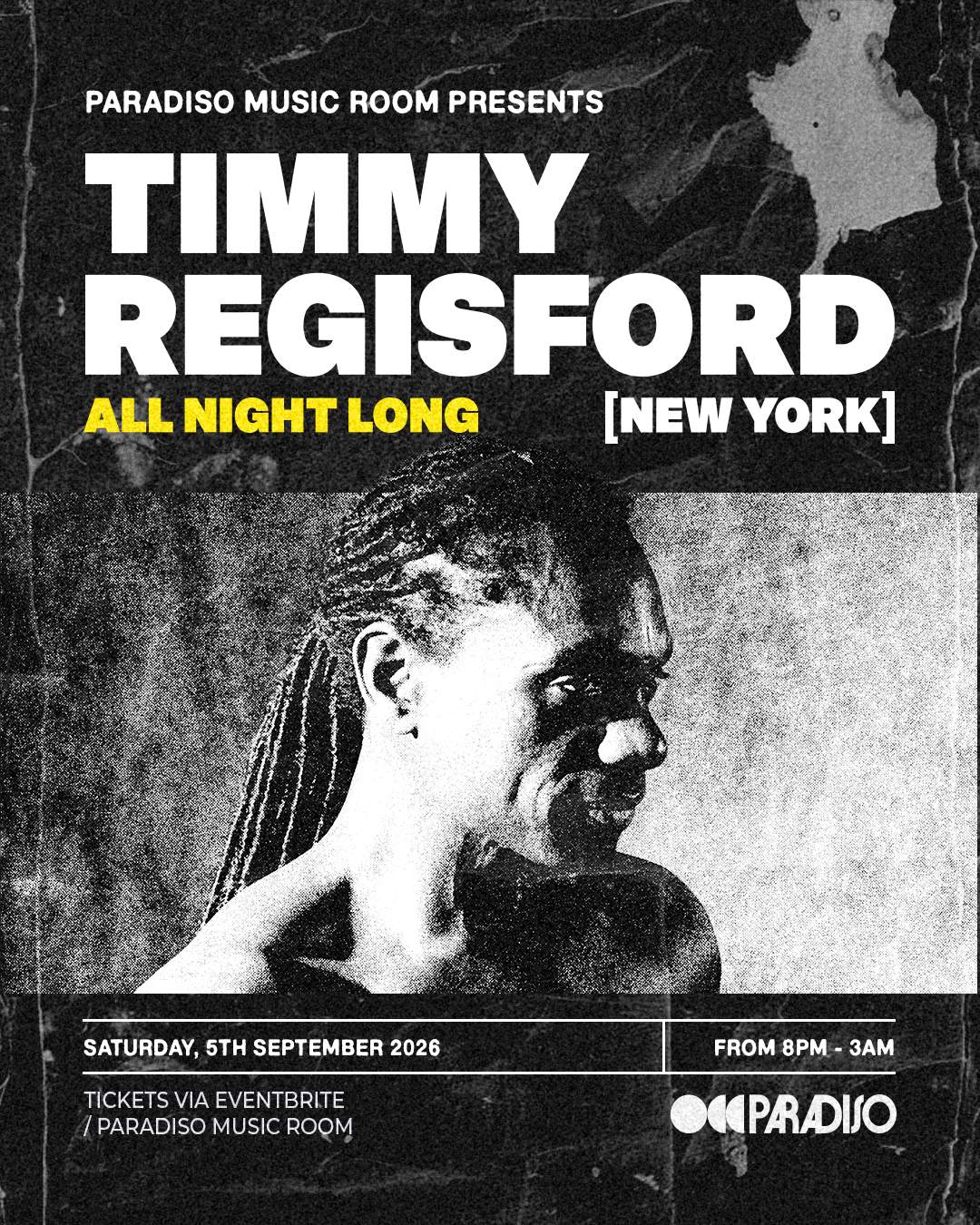 Paradiso presents Timmy Regisford (New York) at Paradiso Music