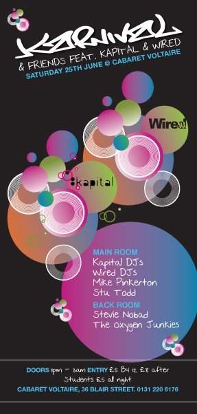 Karnival & Freinds feat Kapital, Wired & Tokyo Blu - フライヤー表