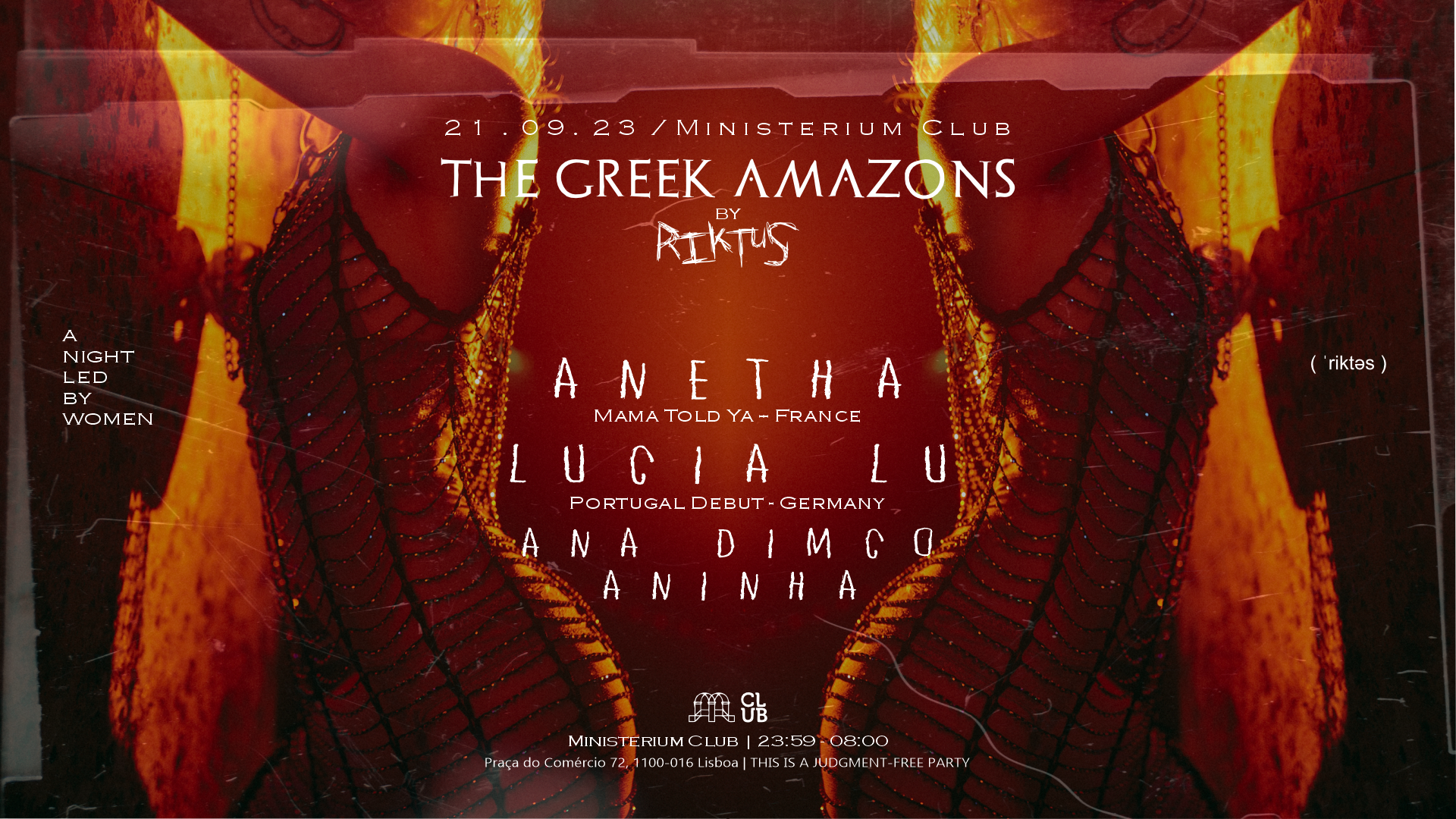 The Greek Amazons by Riktus #4 with Anetha, Lúcia Lu, Ana Dimco and Aninha  - フライヤー表
