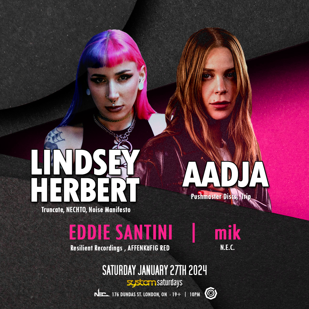 AADJA & Lindsey Herbert at System Saturdays at Rum Runners London, Toronto