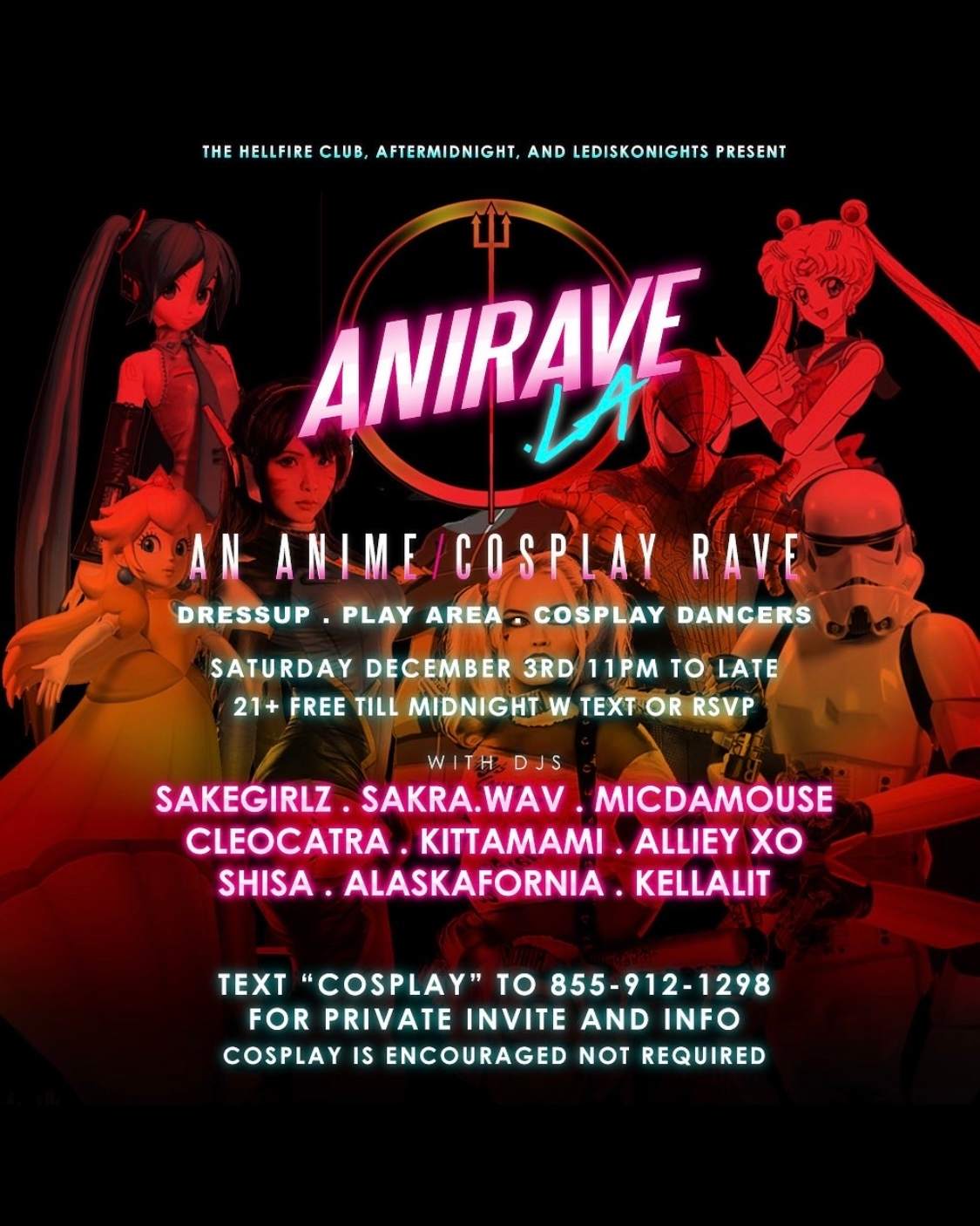 Anirave LA (LA's first and only cosplay rave) at TBA - Los Angeles, Los ...
