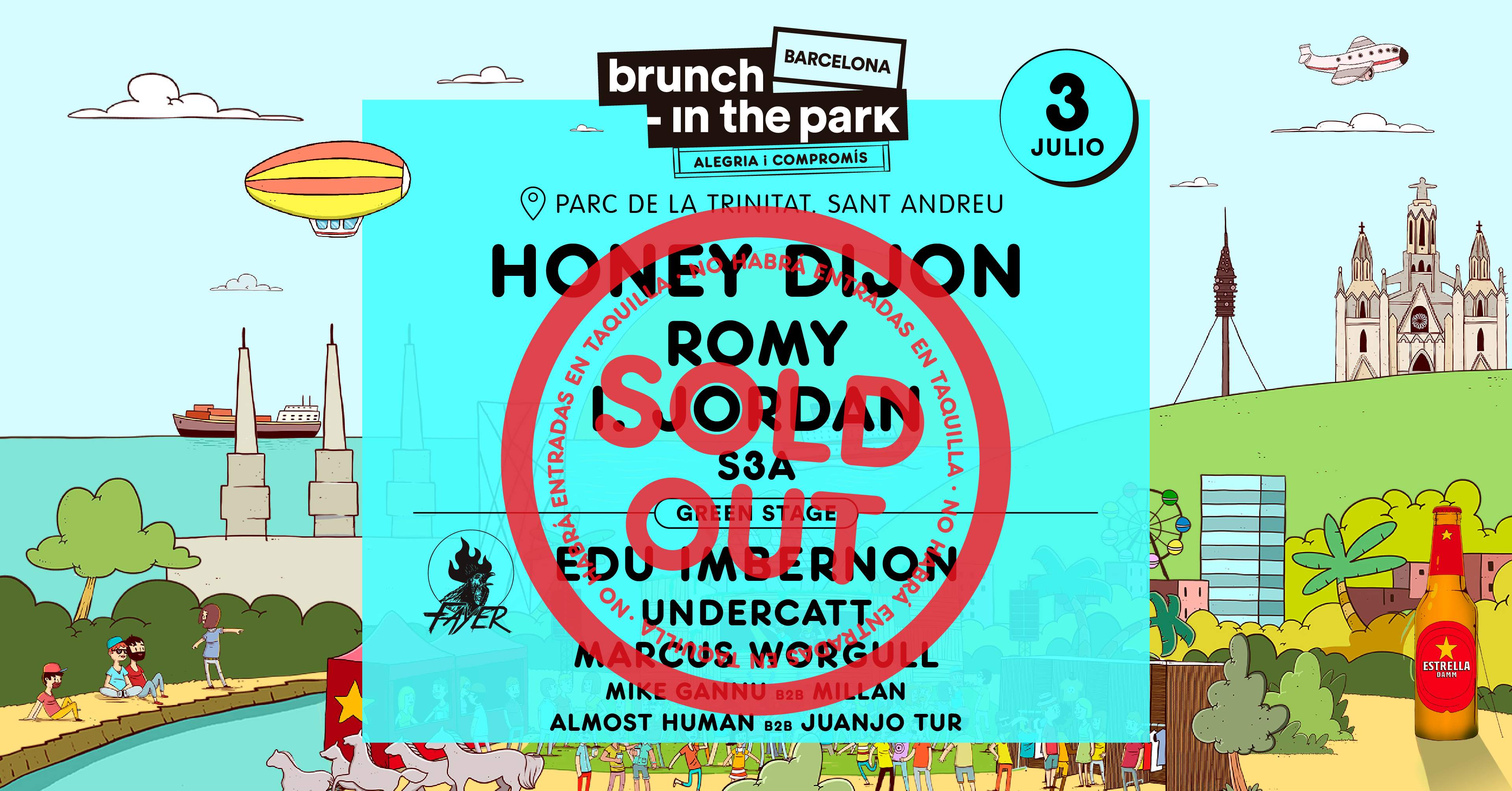 *SOLD OUT* Brunch -In the Park #1: Honey Dijon, Romy, IJordan, S3A, Edu Imbernon y más - Página trasera