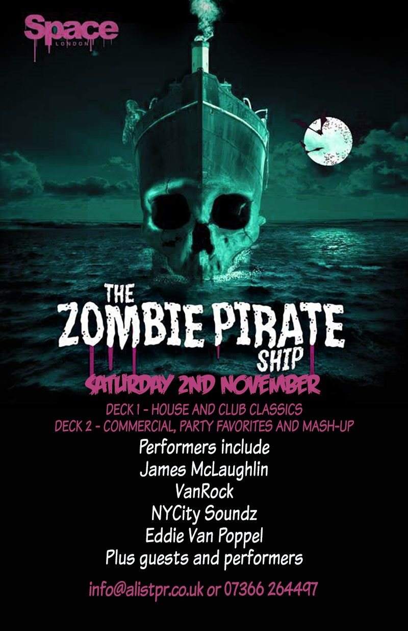 Zombie Pirate Ship The Ultimate Halloween Party + Zombie Ball After-Party - Página frontal