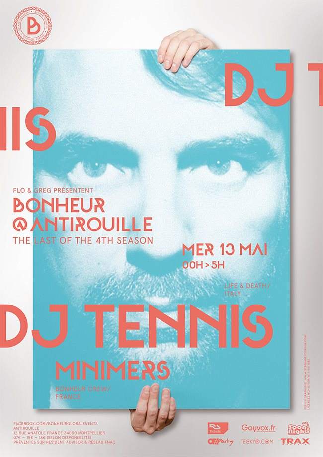 Bonheur with DJ Tennis & Minimers - Página frontal