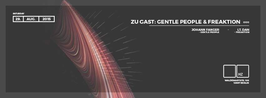 Zu Gast: Gentle People & Freaktion - フライヤー表