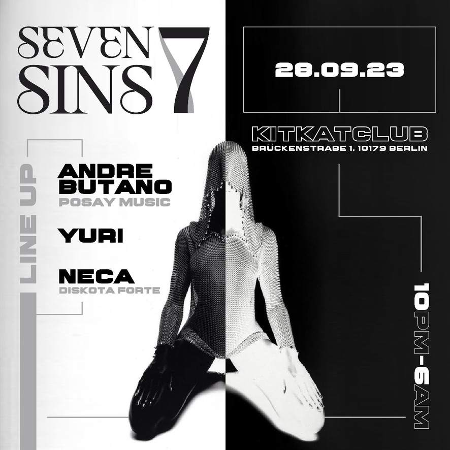 Seven Sins Summer Closing Party - フライヤー表