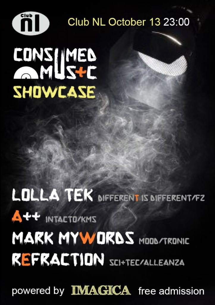 Consumed Music Showcase - ADE Pre-Party - フライヤー表