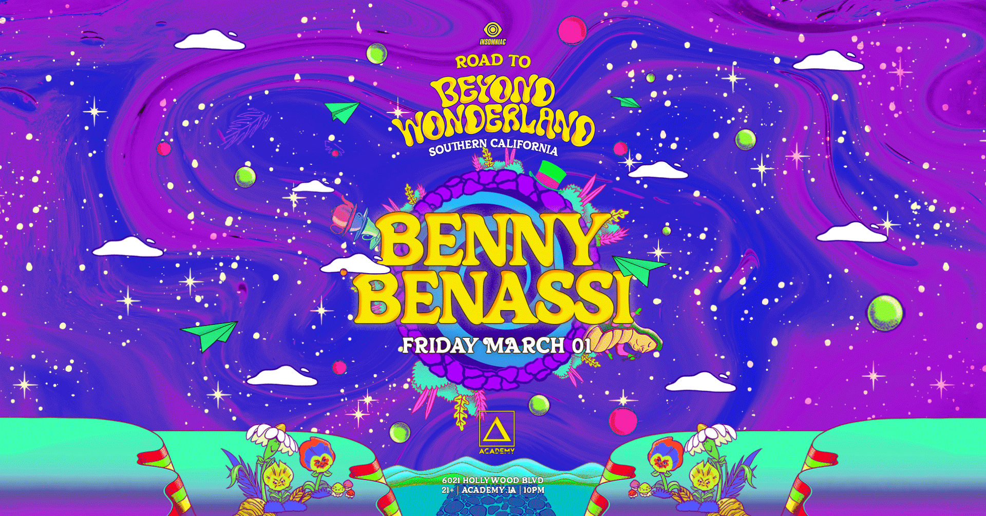 Road To Beyond Wonderland: Benny Benassi - Flyer front