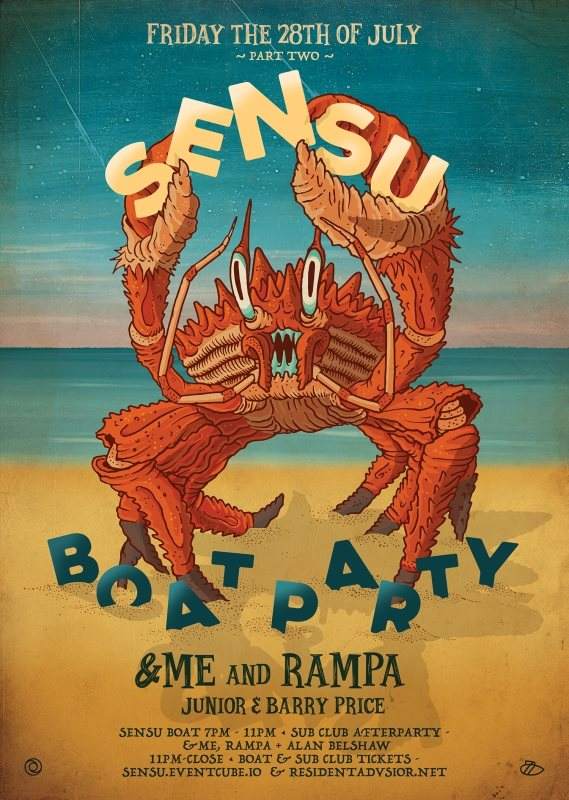 SENSU Boat & Sub Club After Party // &ME & Rampa - Página frontal