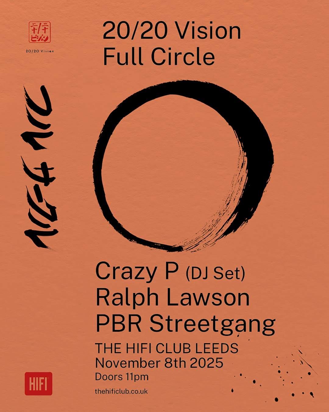 20/20 Vision - Full Circle at The Hifi Club, Leeds