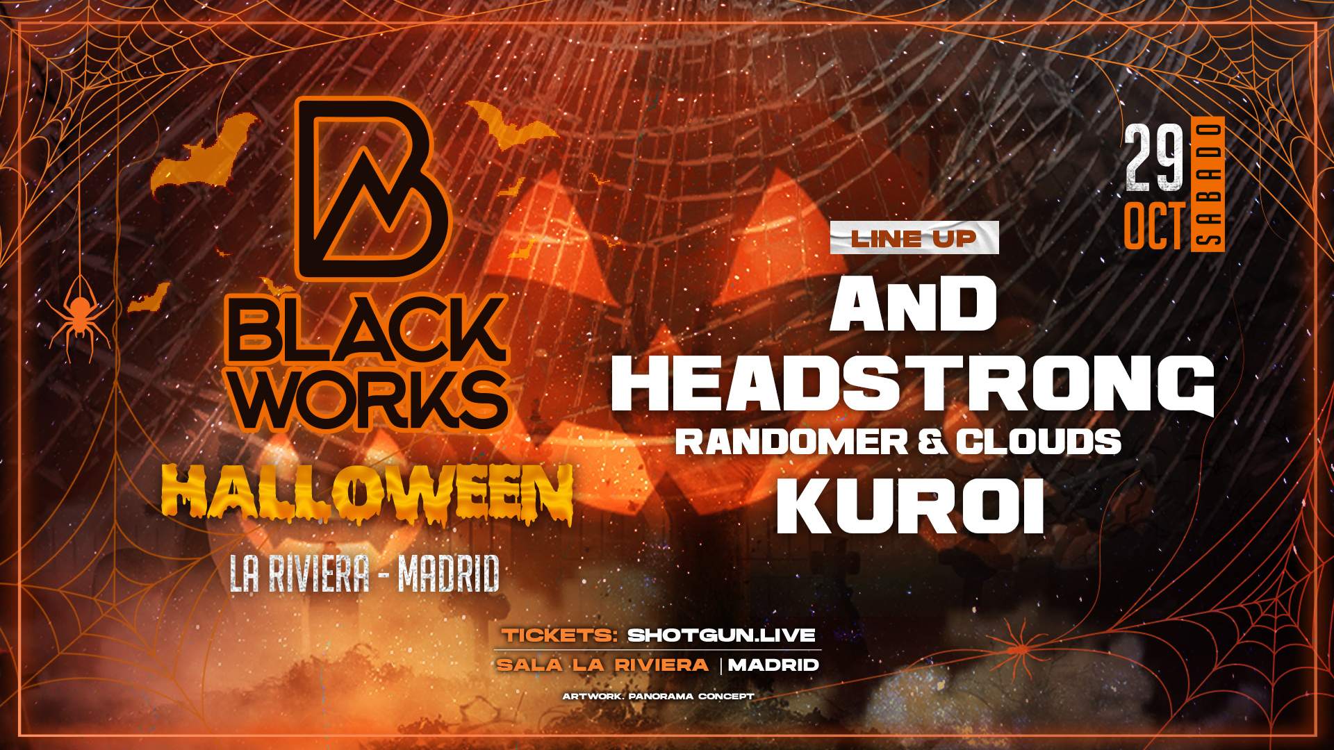 BlackWorks Halloween - フライヤー表