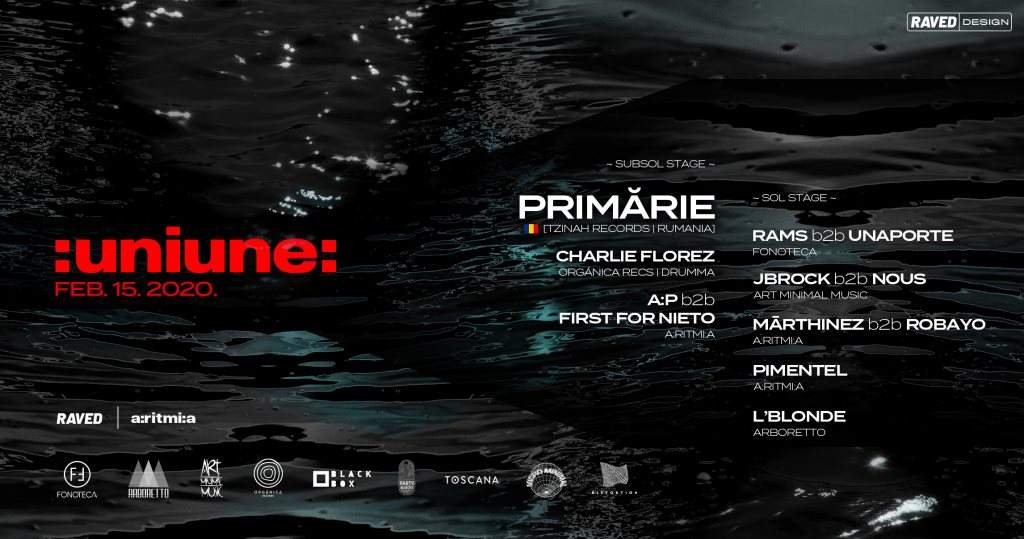 Primãrie at :Uniune: - a: r i t m i: a Anniversary - フライヤー表