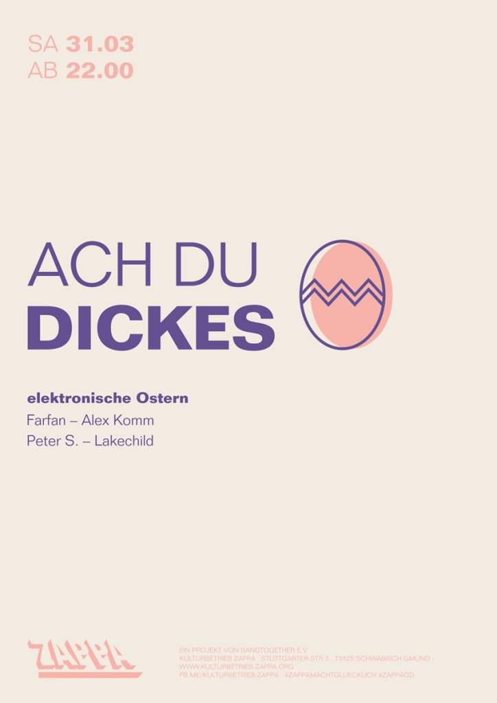 Ach Du Dickes Ei – Elektronische Ostern - Página frontal