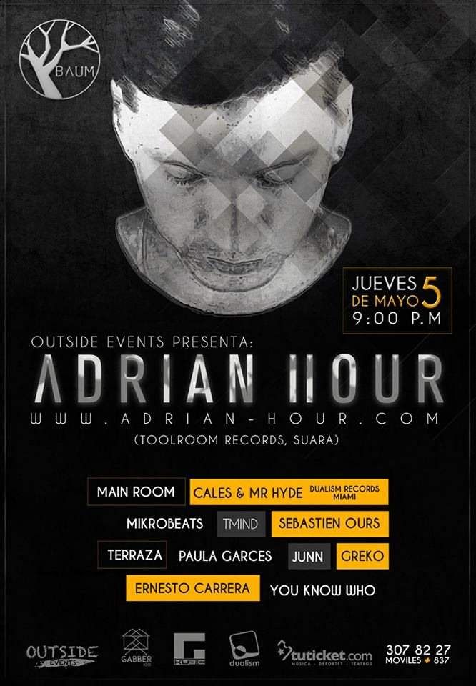 Adrian Hour en Bogotá presentado por Outside Events - Página frontal
