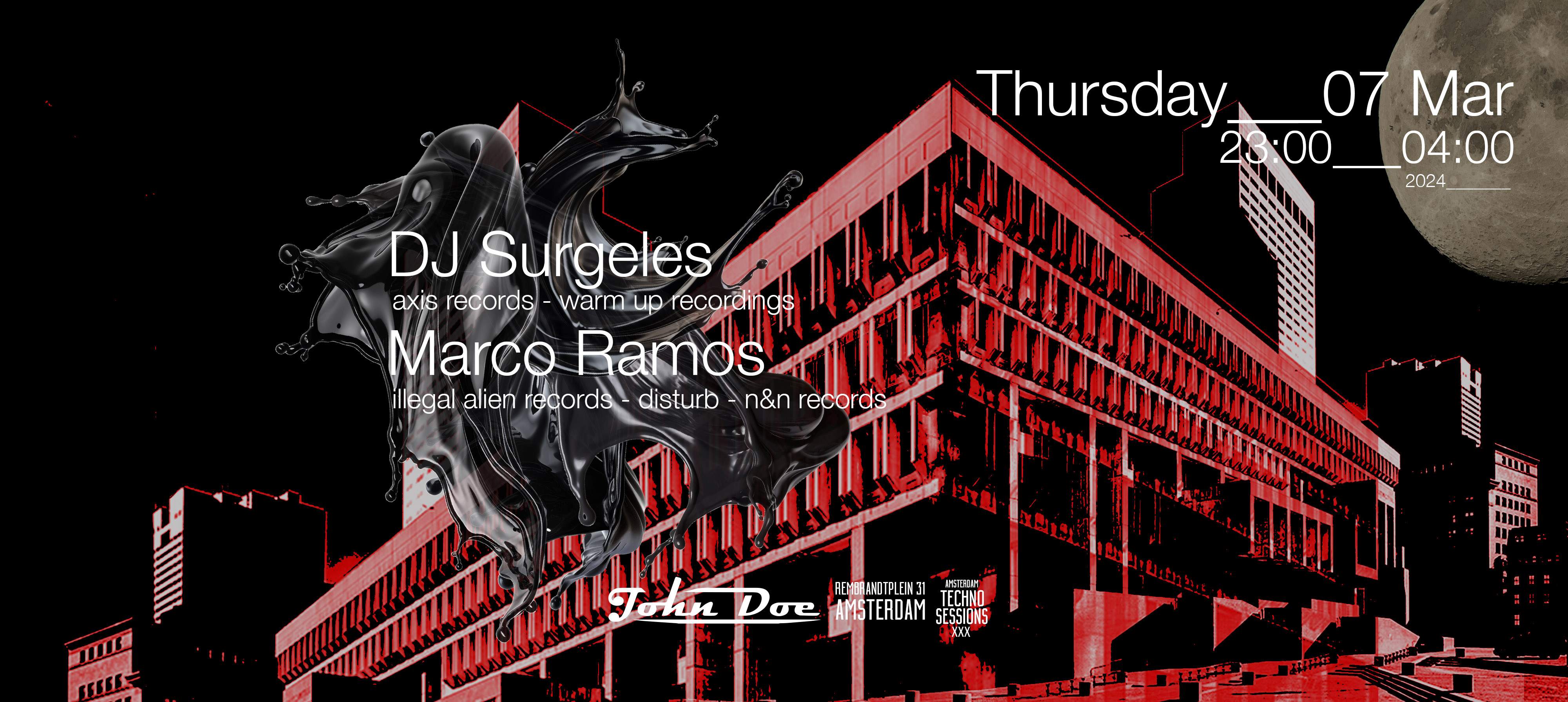Amsterdam Techno Sessions with DJ Surgeles (Axis Records - Warm Up Recordings) - Página trasera