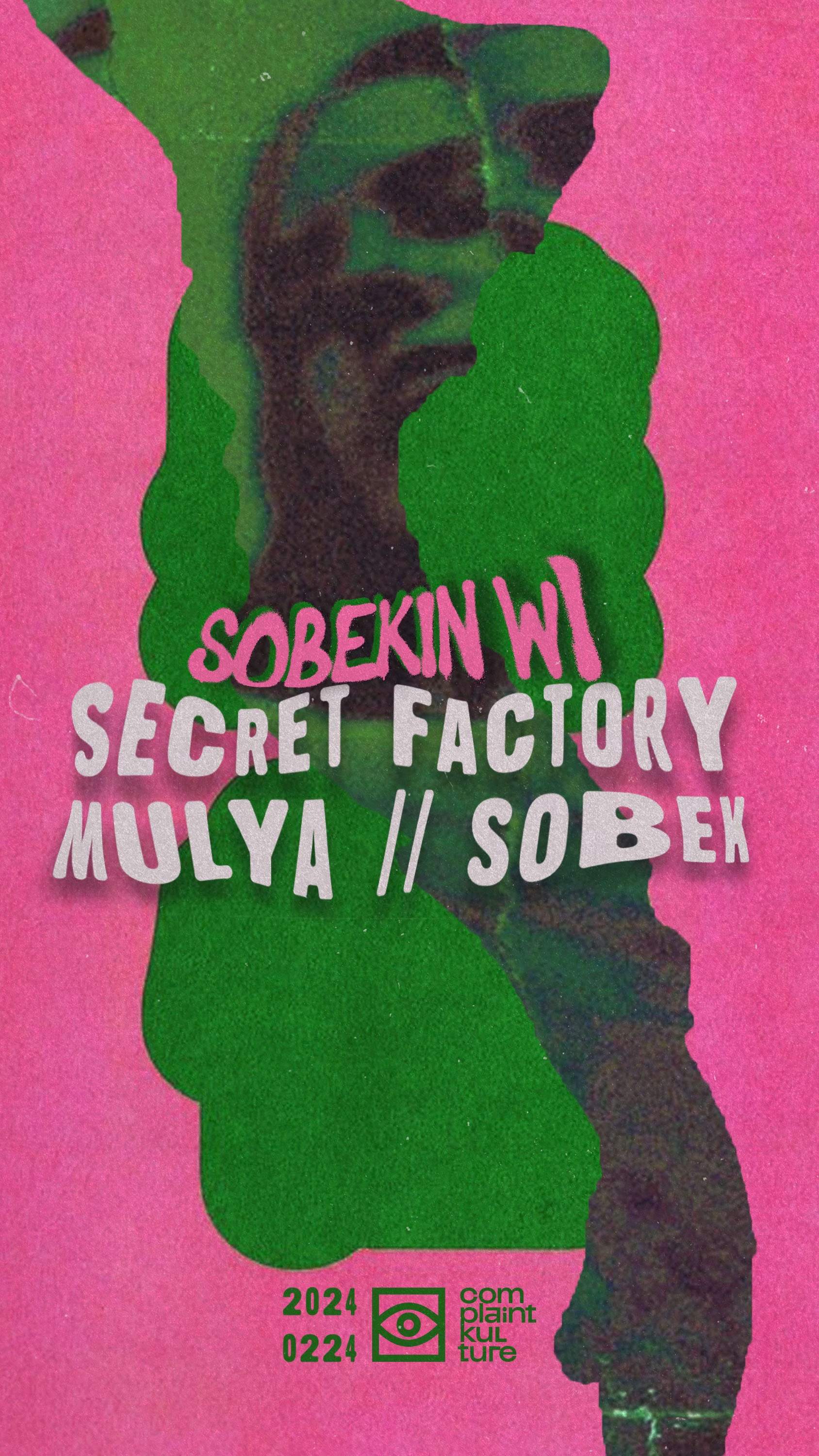 Sobekin: Secret Factory, Sobek, Mulya - フライヤー表