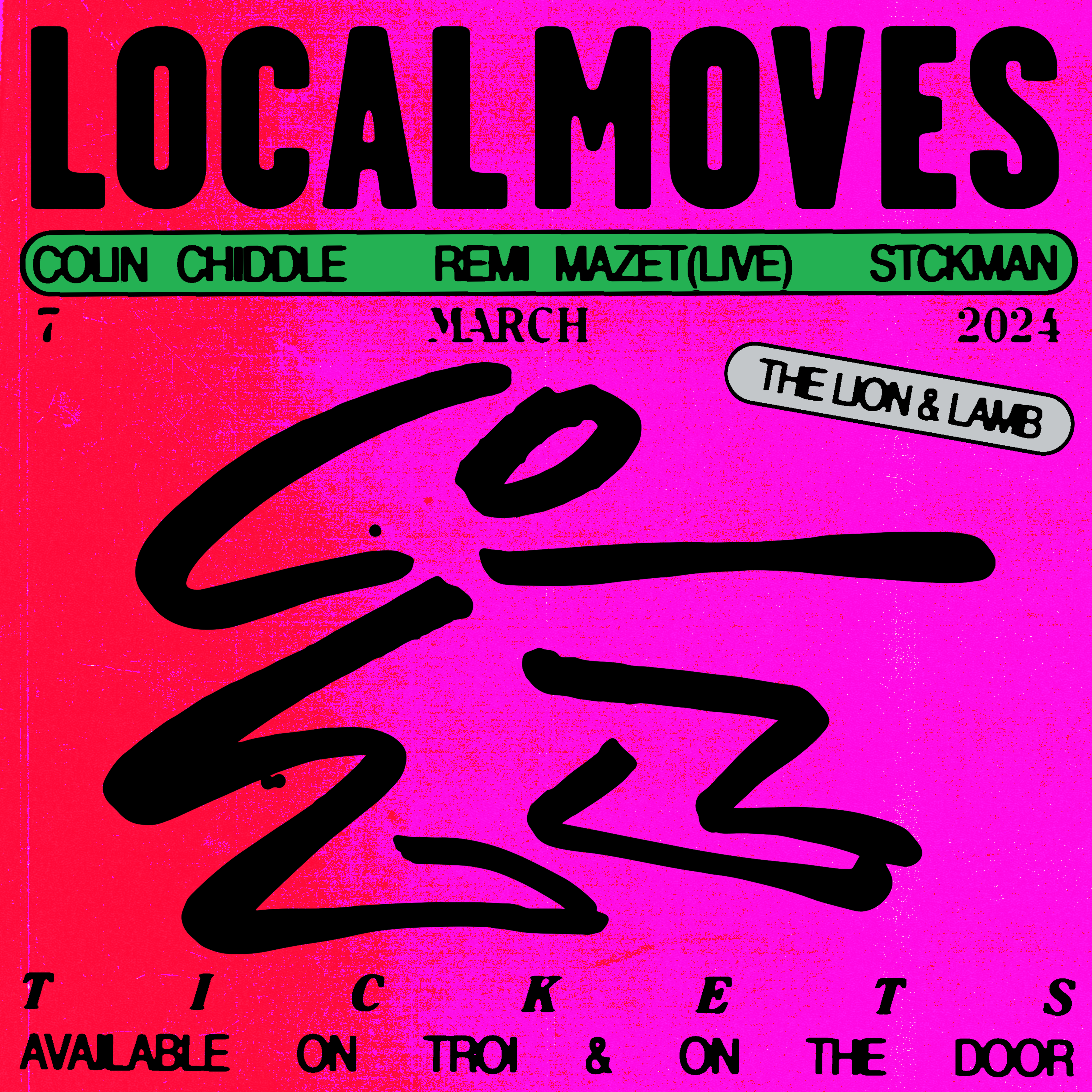 Local Moves invites Colin Chiddle and Remi Mazet Live - Página frontal