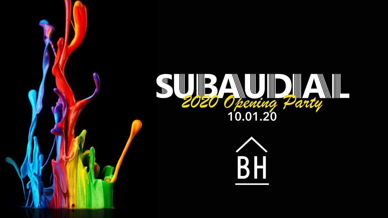 SUBAUDIAL: 2020 Opening Party - フライヤー表
