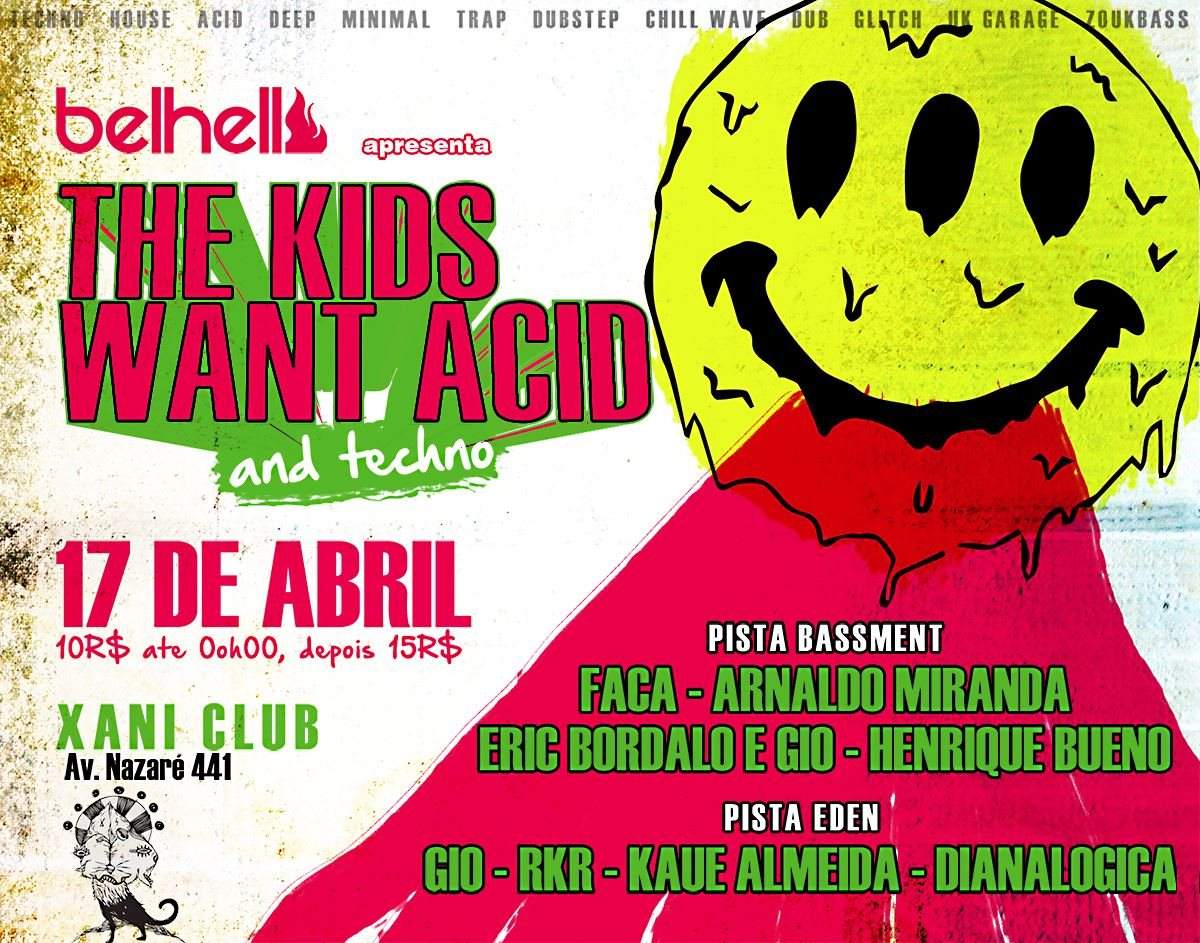 Belhell - The Kids Want Acid and Techno - Página frontal