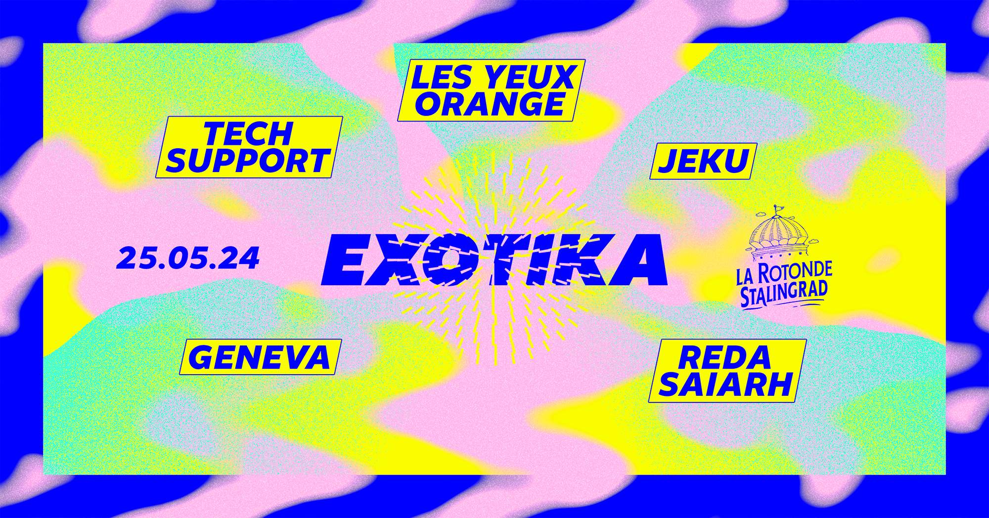 'Les Yeux Orange x EXOTIKA - Club XXL! with Tech Support, Jeku, Geneva & Reda Saiarh - Página frontal