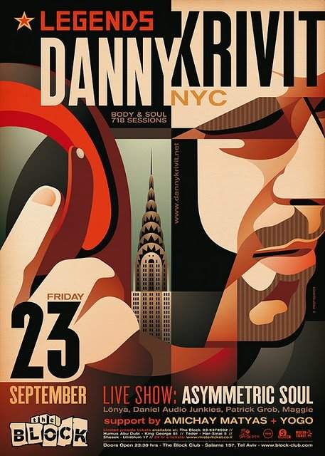 Legends: Danny Krivit (Body & Soul, 718 Sessions, Nyc) - フライヤー表