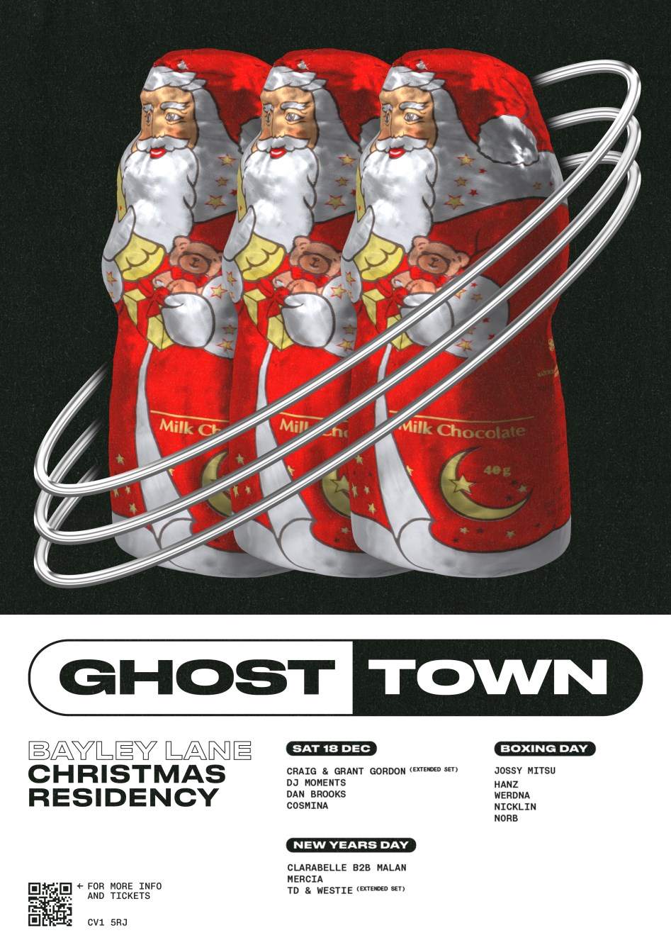 Ghost Town Christmas Residency with Jossy Mitsu (Fabric London), Hanz & More - Página frontal