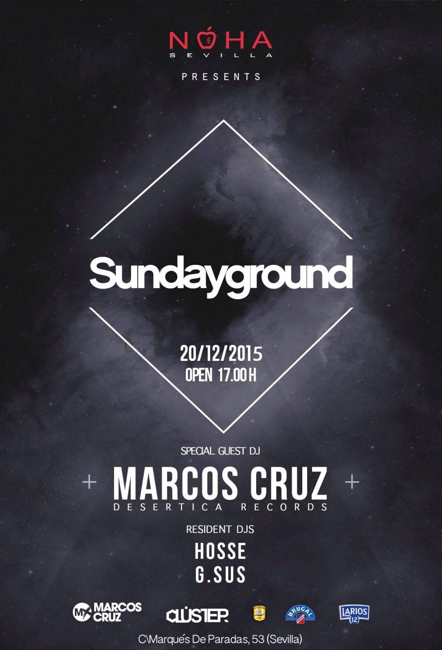 Marcos Cruz at Sundayground - フライヤー表