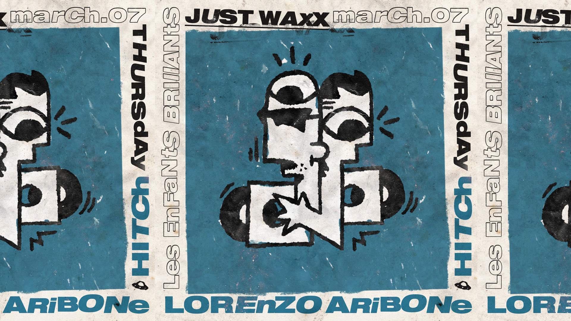 Just Waxx pres. Lorenzo Aribone - フライヤー表