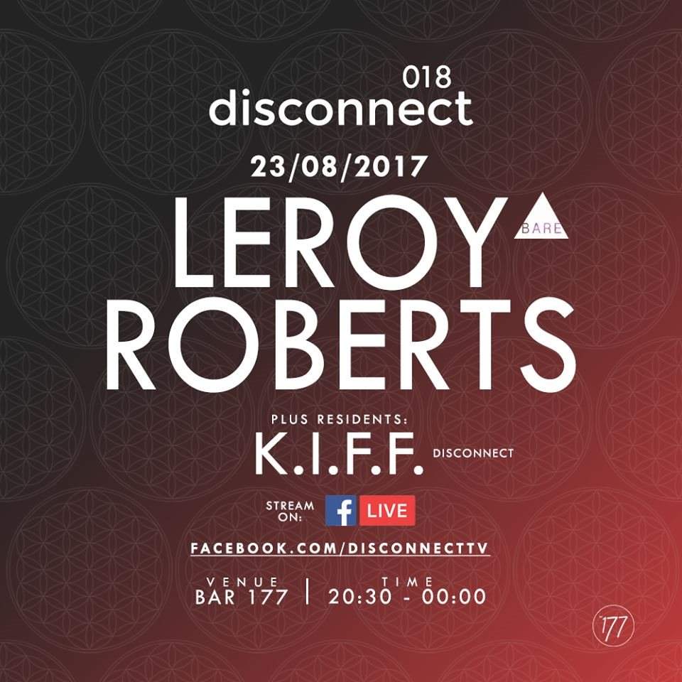 disconnect Invites... Leroy Roberts (B.A.R.E.) - Página frontal