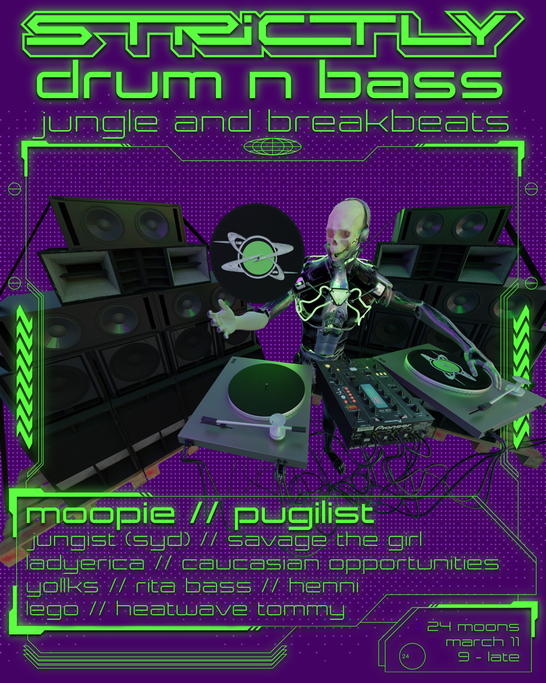 Strictly Drum n Bass with Moopie, Pugilist + more - フライヤー表