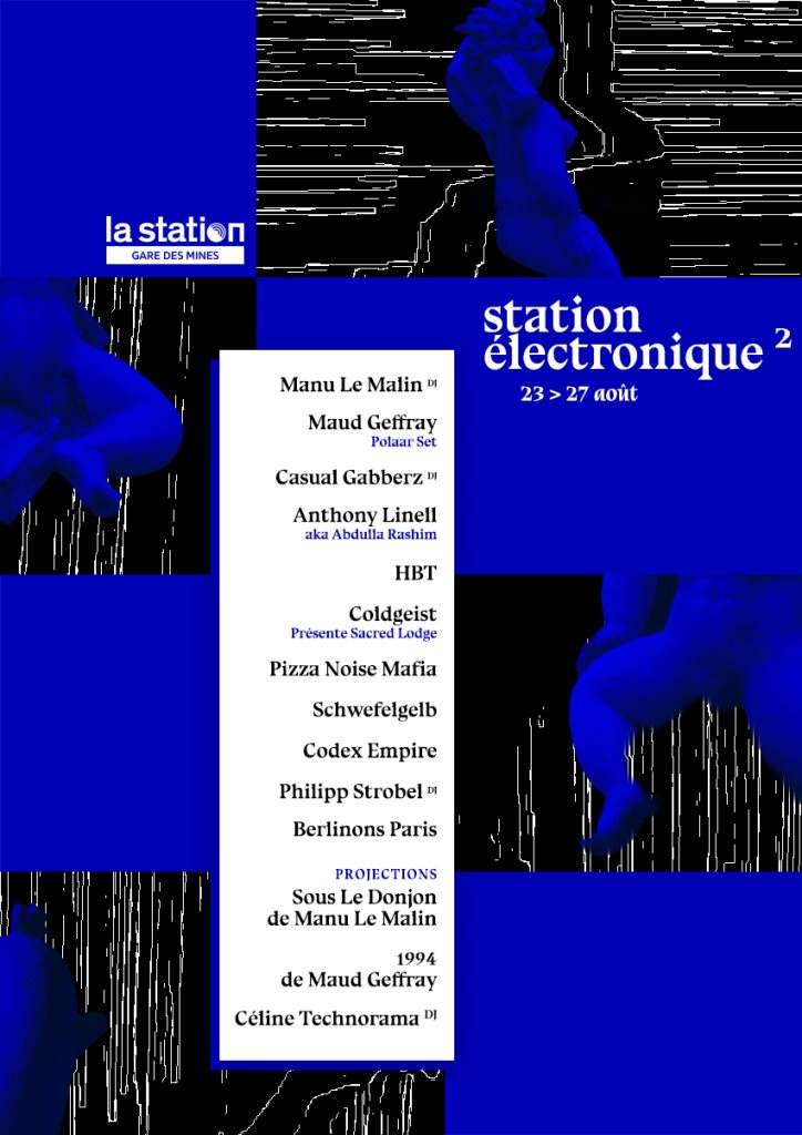 Station Électronique ² • Sous Le Donjon de Manu Le Malin — 1994 - Maud Geffray — Céline Technor - フライヤー表