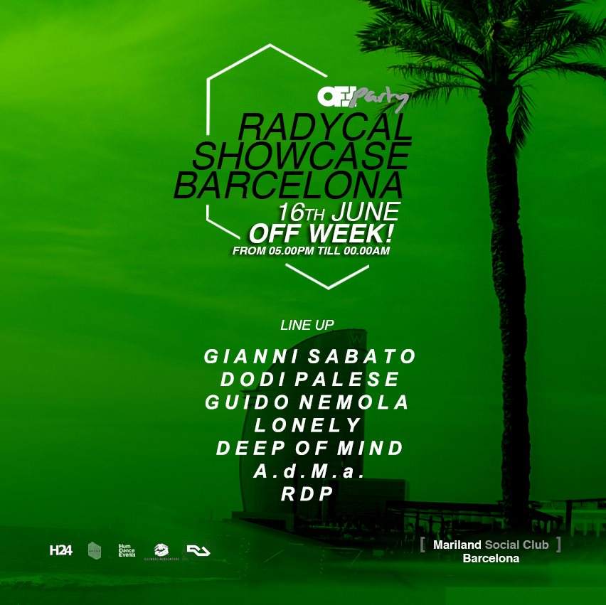 Radycal Showcase at Off Week Barcelona 2016 - フライヤー表