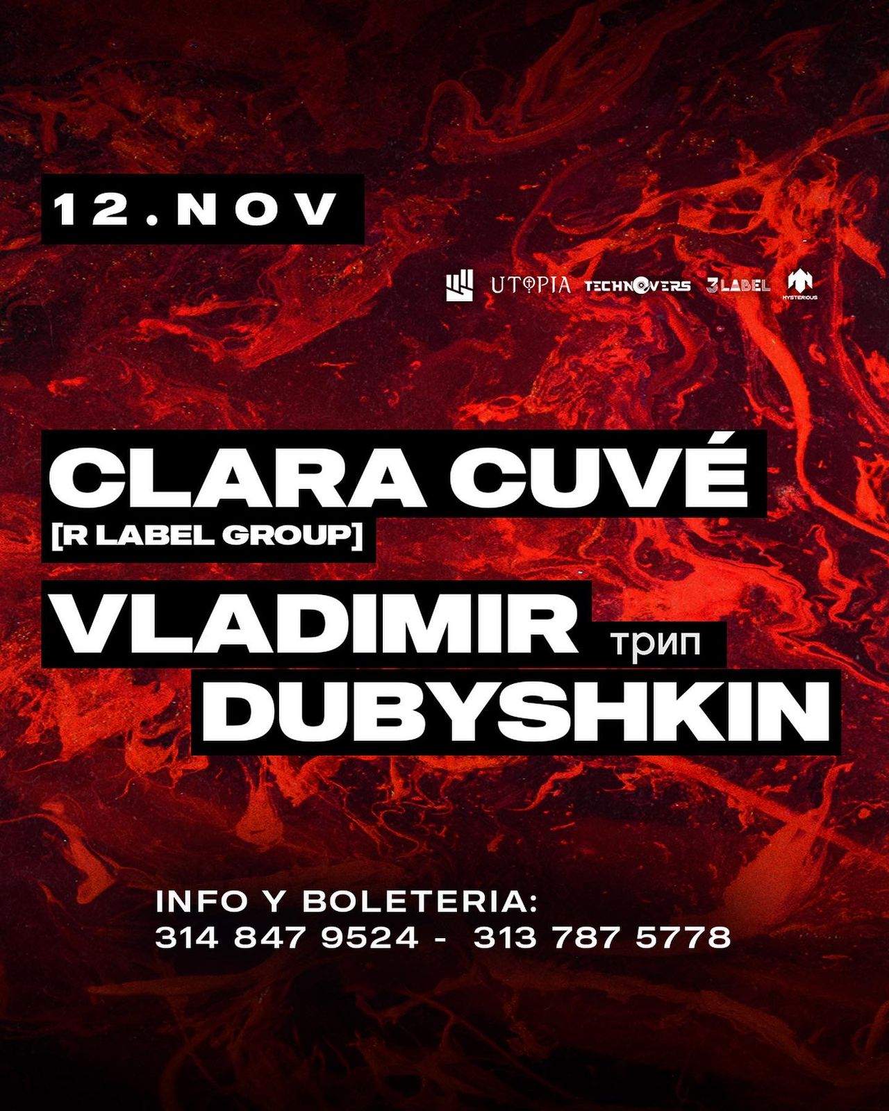 Clara Cuvé & Vladimir Dubyshkin at Ministry Club, Medellin