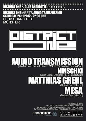 District One Meets Audio Transmission - フライヤー表