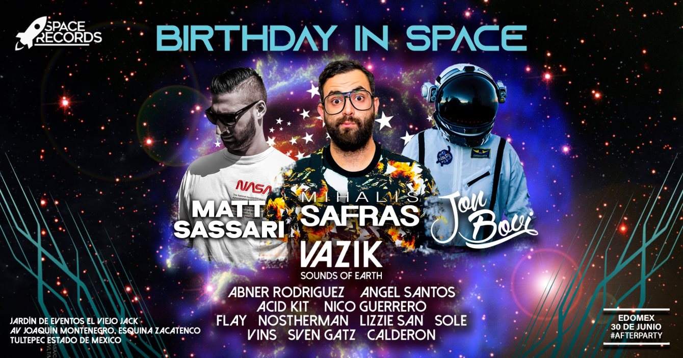 Birthday in Space - Página frontal