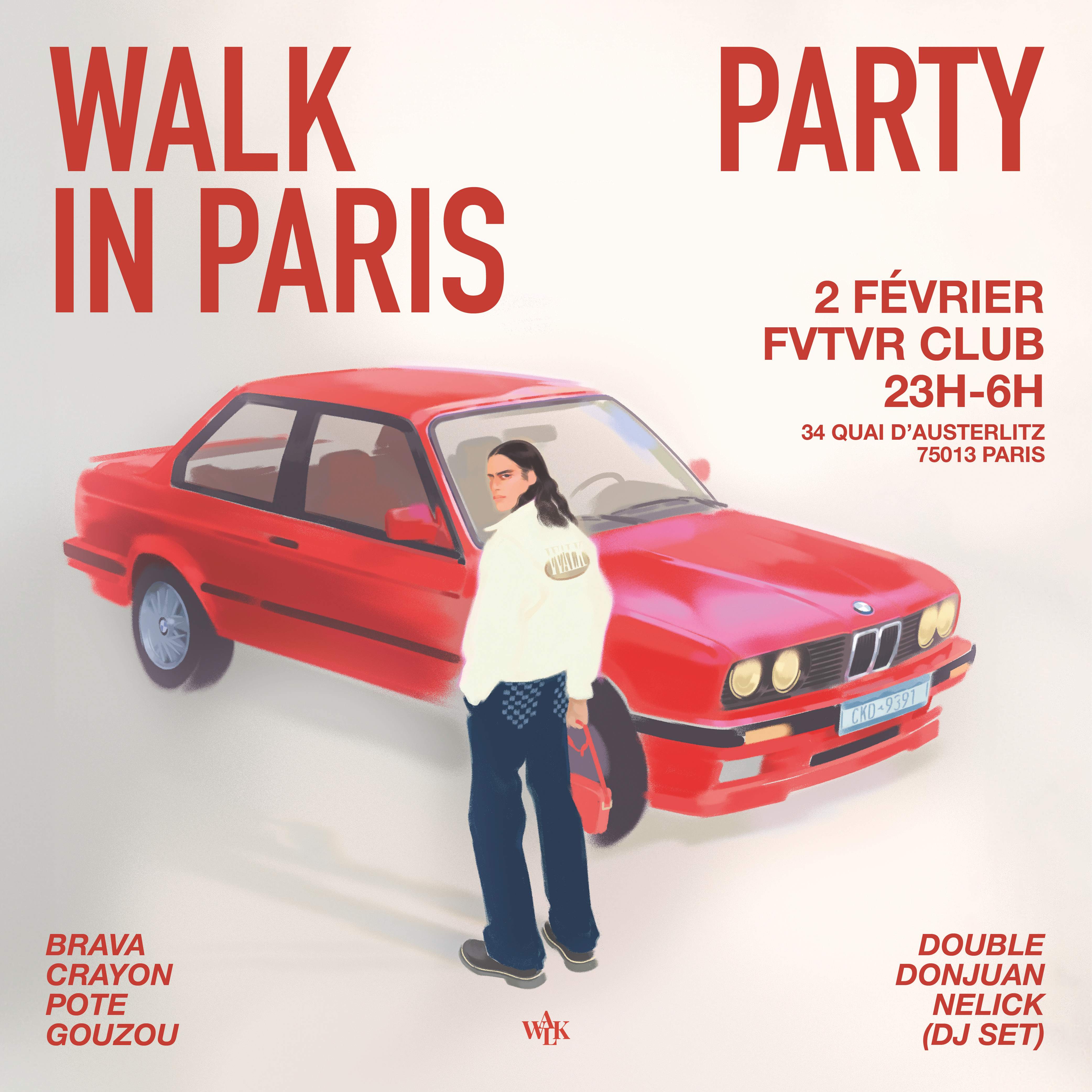 WALK IN PARIS PARTY - フライヤー表