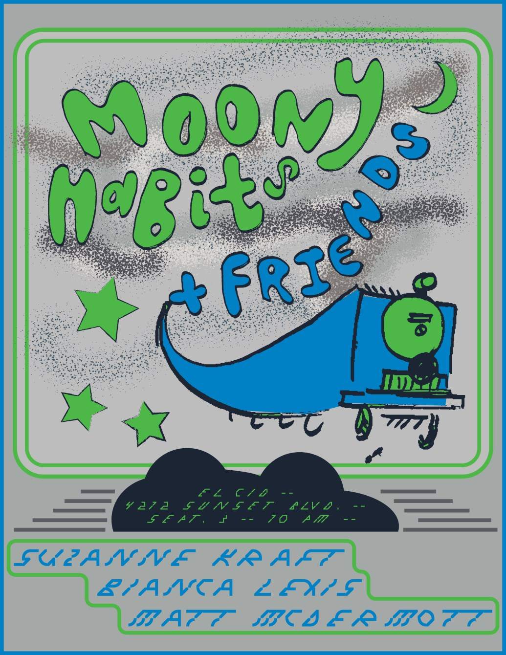 Moony Habits with Suzanne Kraft, Bianca Lexis & Matt Mcdermott - Página frontal