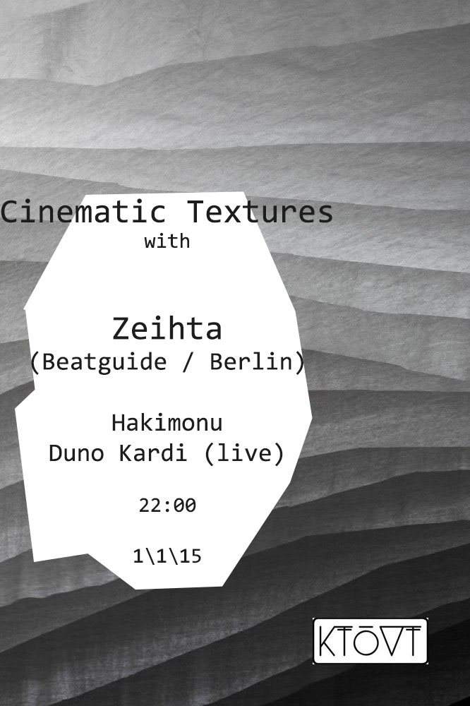 Cinematic Textures with Zeihta, Hakimonu & Duno Kardi - Página frontal