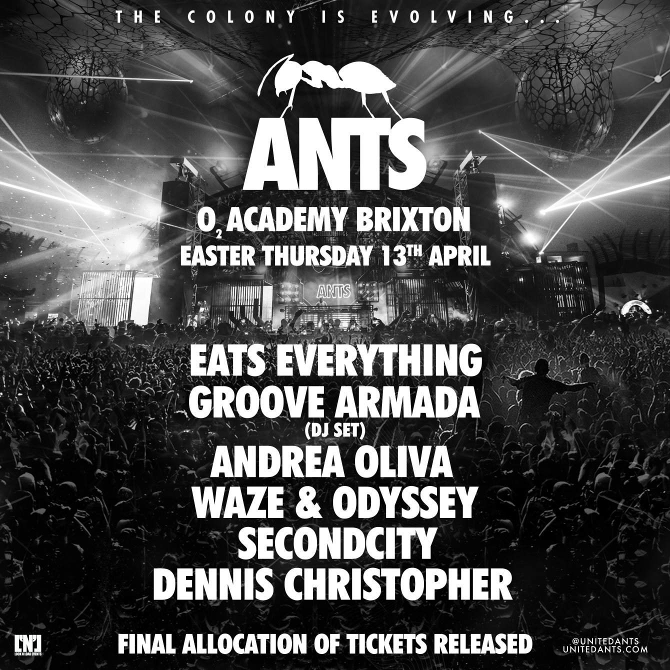 Ants Eats Everything Groove Armada at O2 Academy Brixton London