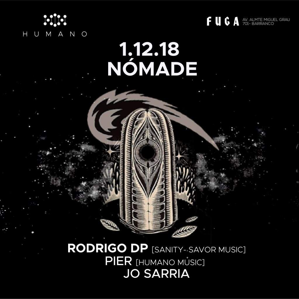 Humano Nomade + Rodrigo DP (Sanity -Savor Music) Aniv. - フライヤー表