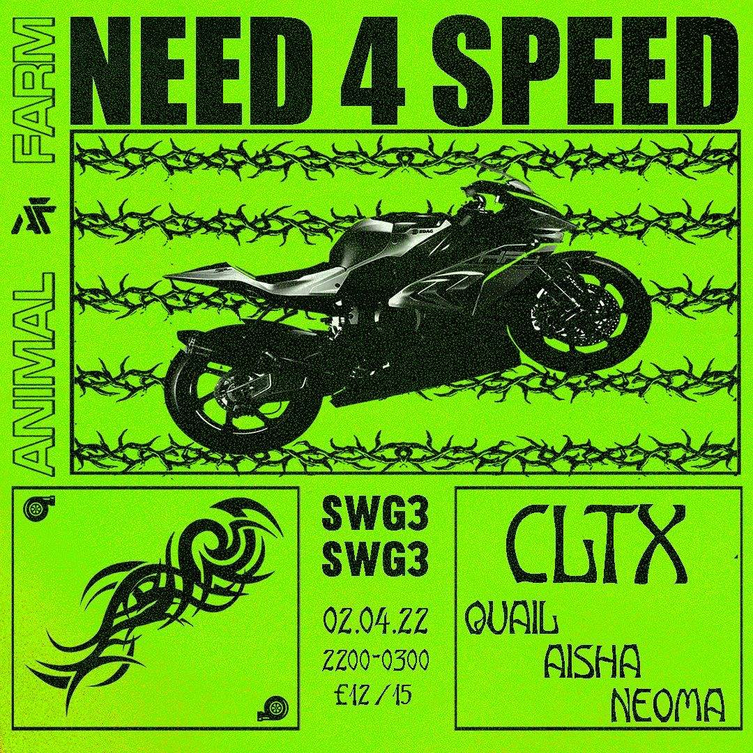NEED 4 SPEED - CLTX // Quail // AISHA // Neoma - Página trasera