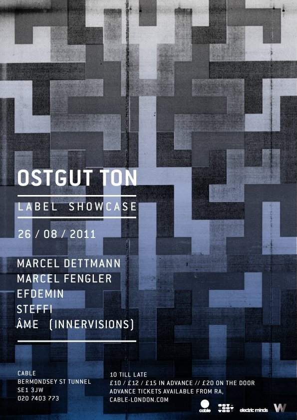 Ostgut Ton Label Showcase with Marcel Dettmann, Efdemin, Steffi & Marcel Fengler - Página frontal
