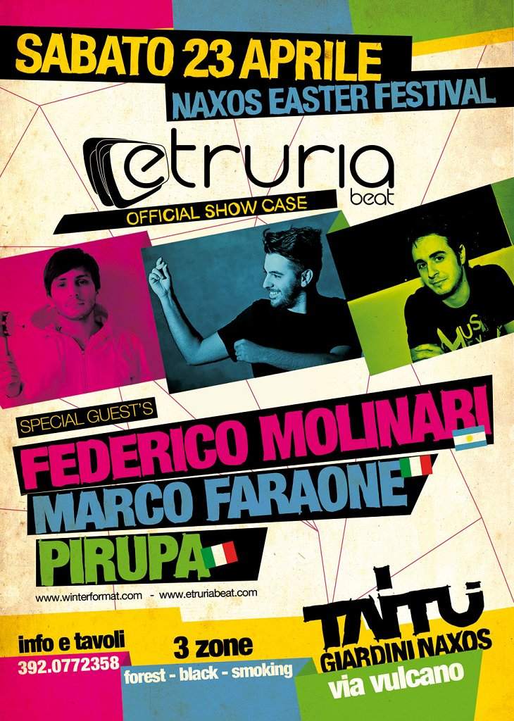 Etruria Beat Show Case, Federico Molinari, Marco Faraone, Pirupa - Página trasera