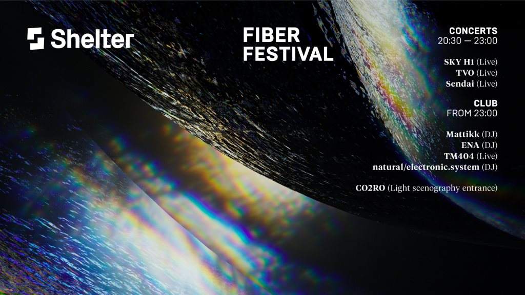 FIBER Festival x Shelter - フライヤー表
