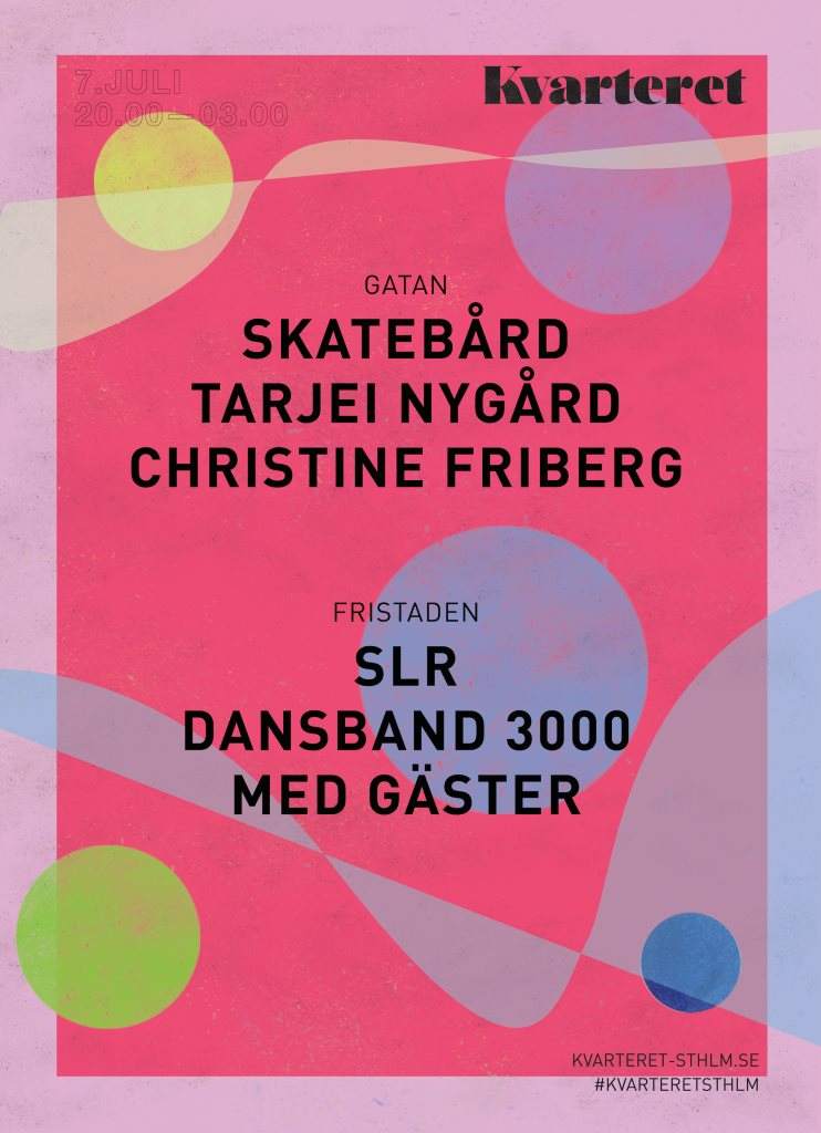 Lördag with Skatebård / Tarjei Nygård / SLR - Dansband 300 - フライヤー表