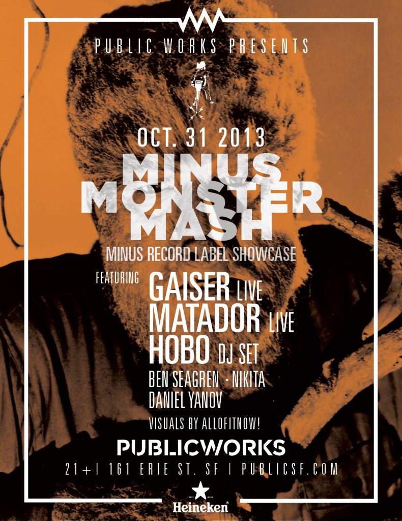 Minus Monster Mash with Gaiser, Matador and Hobo on Halloween - Página frontal