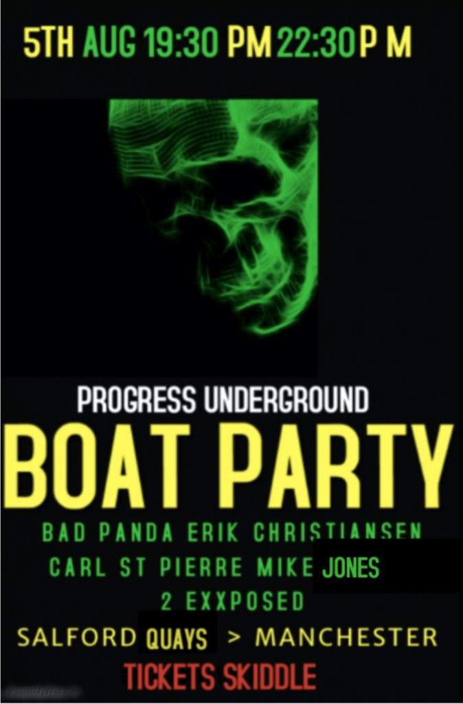 Progress Boat Party - フライヤー表