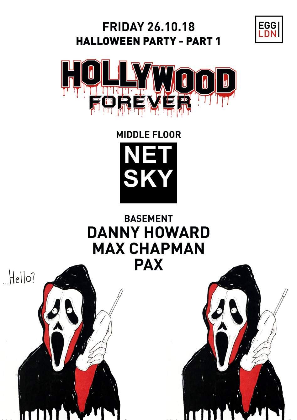 Hollywood Forever Halloween Pt1: Netsky, Danny Howard, Max Chapman, PAX - Página frontal